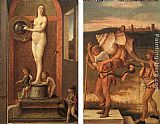 Giovanni Bellini Famous Paintings - Four Allegories Prudence and Falsehood
